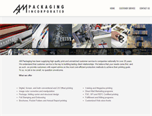 Tablet Screenshot of ampackaging.com